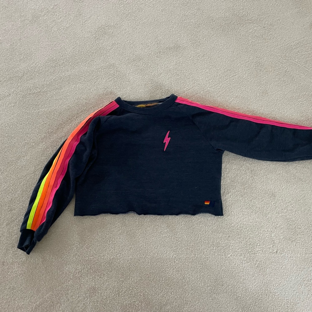 Aviator Nation Cropped Crew Neck